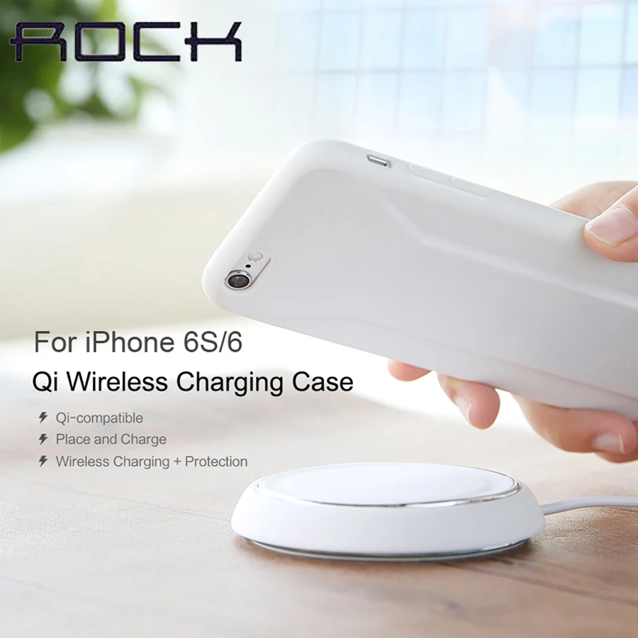 ROCK Qi Wireless Charging Protective Case For iPhone 6 6s 4 7 inch Brand Design Wireless