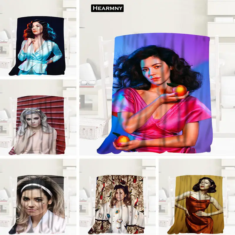 

Custom Marina And The Diamonds Blanket Manta Flannel Blanket Sofa/Bed/Plane Travel Bedding 80X150cm.100X125cm,125X150cm