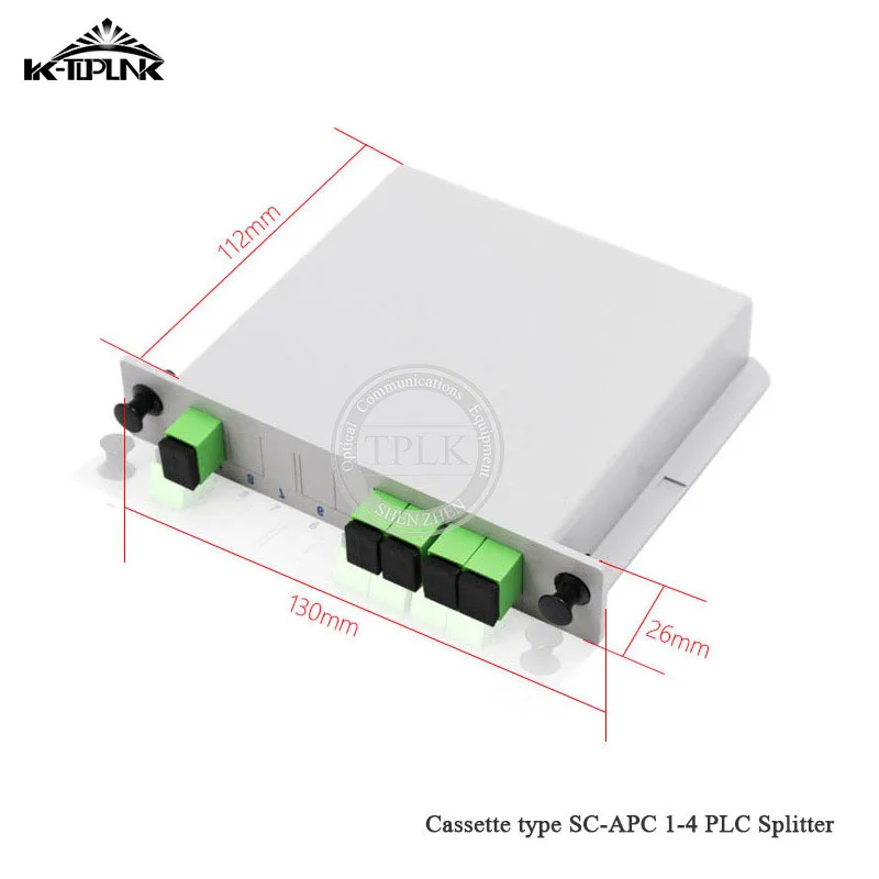30 шт. FTTH PLC сплиттер 1*4 SC-APC кассета 1*4 Сплиттер Волоконно-оптическая кассета коробка CATV FTTH карты вставки модуль