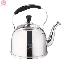 Вода кеттер Чай горшок утолщенной SUS#18/10 нержавеющая Сталь сжигание чайник горшок 3/4/5/6 литров