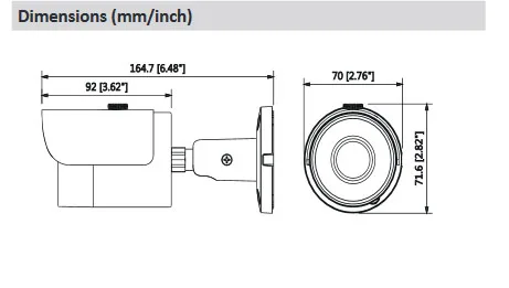 5MP Dahua POE Ip камера IPC-HFW1531S WDR IR Mini Bullet камера H.265 2,8 мм с фиксированным объективом IP67 камера безопасности Детский монитор