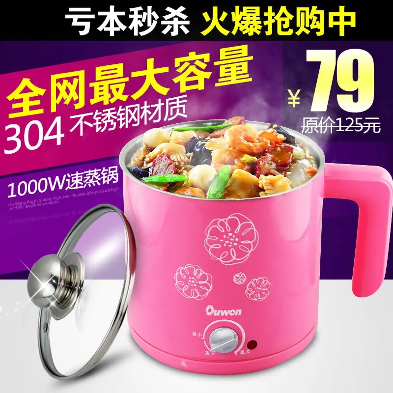 Dz215a multifunctional electric skillet electric heating cup pot small