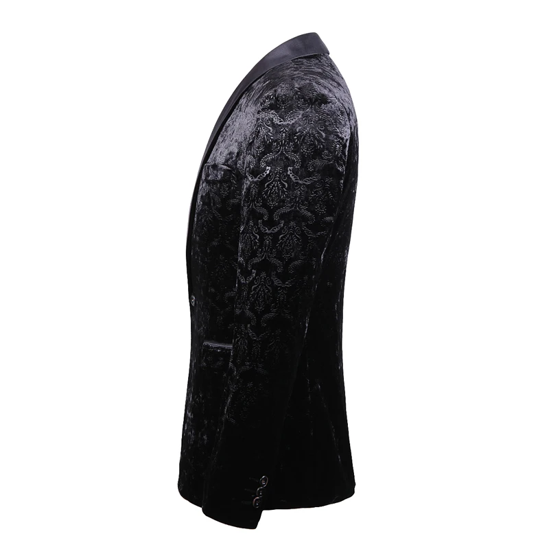 Men'S Suit Jacket Large Size Embossed Black Fashion Suit Men'S Evening Dress Wedding Men'S Retro Wind Single West Men'S Suit Jacket Large Size Embossed Black Fashion Suit Men'S Evening Dress Wedding Men'S Retro Wind Single West