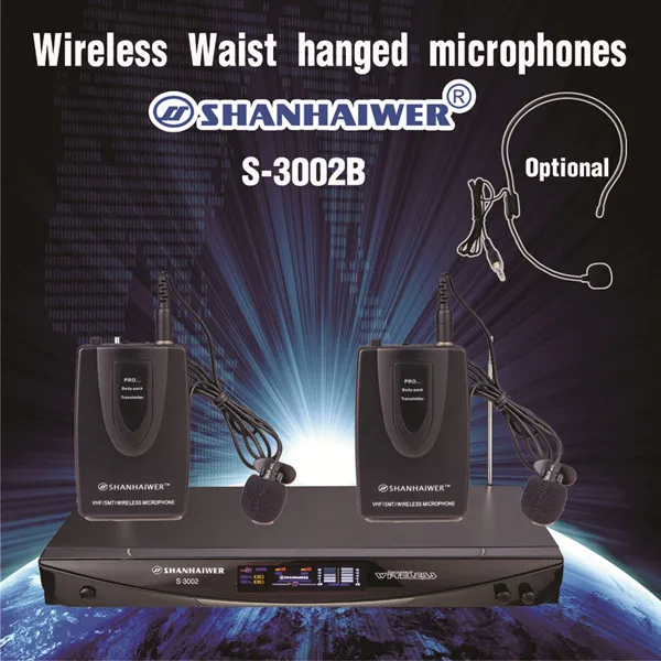S-3002B with 2waist-hanging microphone