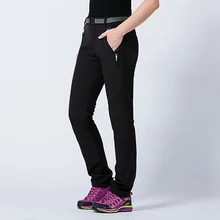 2016 Women Winter Inner Fleece Thick Pants Outdoor Sport Warm Waterproof Brand Clothing Hiking Camping Trekking Trousers MB025