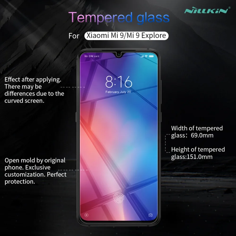 Nillkin закаленное стекло для Xiaomi mi 9 стекло для mi 9 M9 0,2 мм 9H 2.5D Защитная пленка для экрана для Xiaomi mi 9 SE 9SE