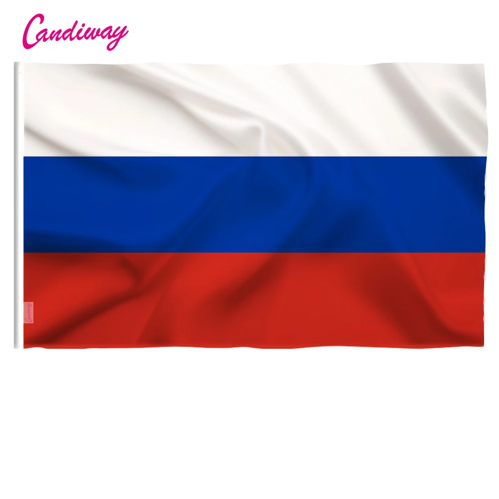 3 фута x 2 подвесной российский флаг полиэстер Российский национальный баннер для