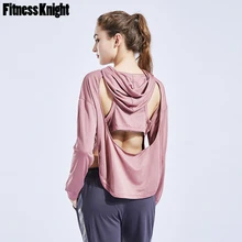 Спортивная рубашка для фитнеса, Женская открытая рубашка для бега на спине, толстовка на молнии, Однотонная рубашка для йоги, быстросохнущая футболка для джоггинга, спортивная одежда для тренировок