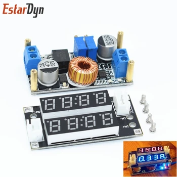 

10pcs XL4015 5A Adjustable Power CC/CV Step-down Charge Module LED Driver Voltmeter Ammeter Constant current constant voltage