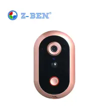 2016 DB2016 ZBEN Nueva Puerta de Intercomunicación IP Cámara del Ojo de Puerta HD 720 P Video de La Puerta Timbre Inalámbrico WiFi de Control A Través de Teléfonos Inteligentes cámara