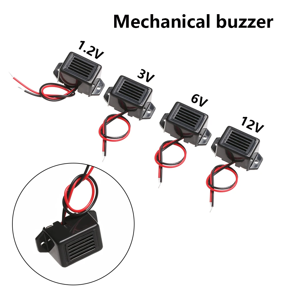 

1Pcs Alarm Buzzer DC 1.2/3/6/12V 85dB Mini Electronic Alarm Buzzers Constant Tone 33.6x15x9mm Alarm Buzzer