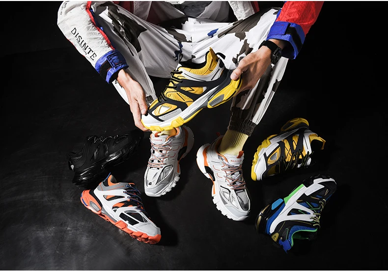 Mens Casual Shoes Chunky Sneaker Platform Trainers Sneakers Men Casual Shoes Mens High Shoes Men Sneakers Mesh Footwear 2019 New (3)