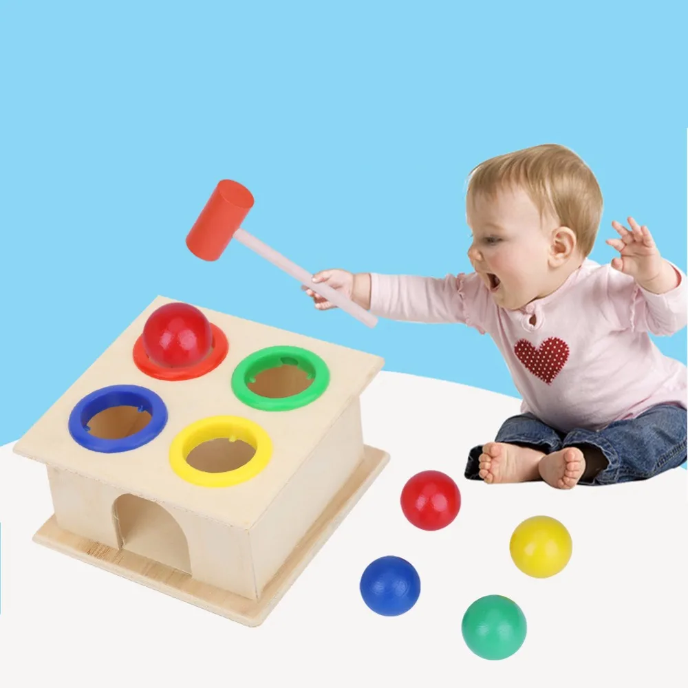 

Baby Wooden Toys Hammer Wood Toy Early Learning Educational Toys For Children Musical Toys Instrument Gift Sound Maker