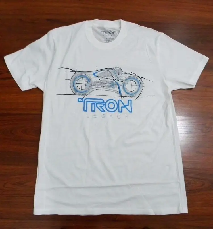 

Tron Evolution Bike Rider Legacy GLOW IN THE DARK Men's Licensed T-Shirt Newest 2018 Fashion Stranger Things T Shirt Men