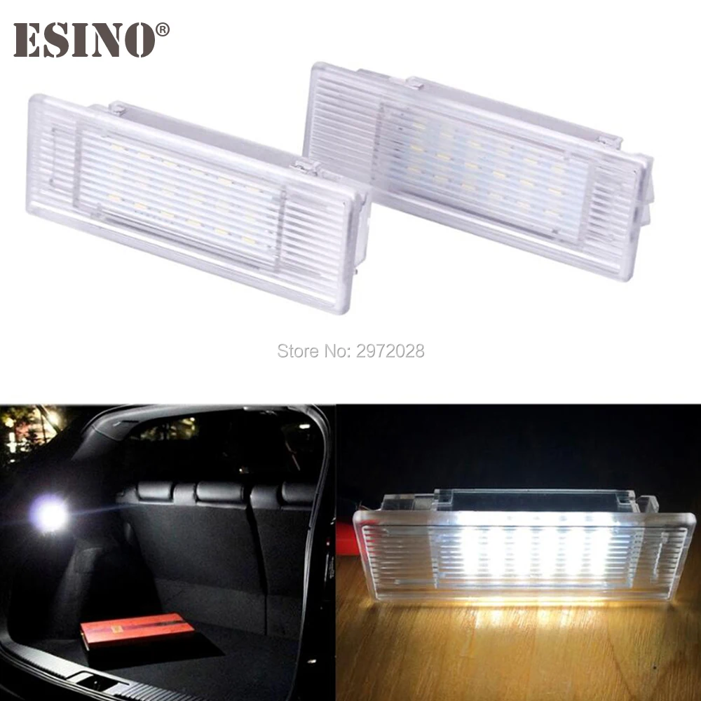 2 x Car LED Compartment Trunk Boot Luggage Lights Interior Trunk Lamps