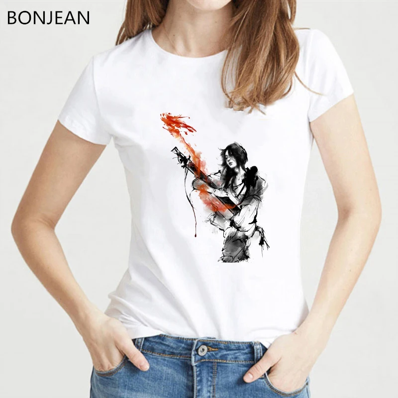 

Japanese style t shirt women harajuku ink geisha Samurai printed tshirt femme cool vintage shirt female hipster tops tees