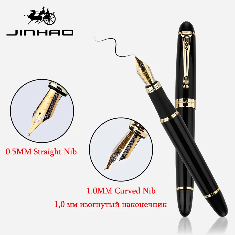 JINHAO 450 перьевая ручка 0.5MM or 1.0MM ручка чернильная перо для письма канцтовары ручки для школы