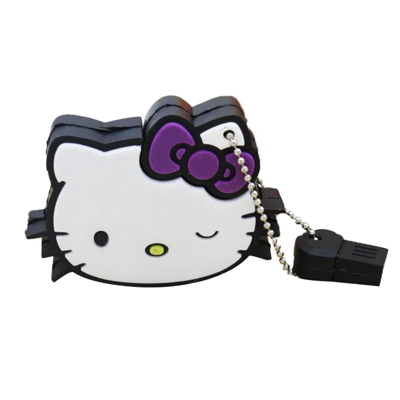 cutehello, розничная, usb флеш-накопитель hello kitty, 8 ГБ/16 ГБ/32 ГБ, прекрасный флеш-накопитель kitty, 11 стилей - Цвет: Purple