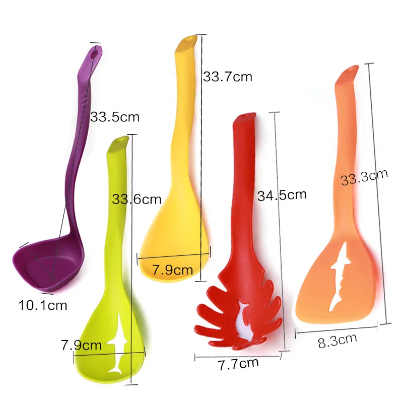 HOURONG 5 шт./компл. креативный измерительный совок пластиковая Лопата выпечка кухонный инструмент высокого качества