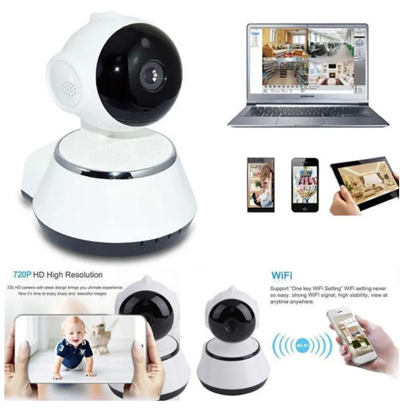 

720P Baby Monitor Mini IP Camera HD 3.6mm Wireless Smart WiFi Baby Camera Audio Record Surveillance Home Security Camera