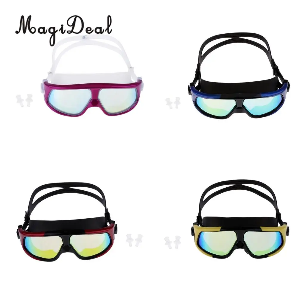 MagiDeal Unisex Anti-Fog Diving Mask Snorkeling Kayak Goggles w/ Ear Plug for Water Sports Freediving Swimming SCUBA Snorkeling