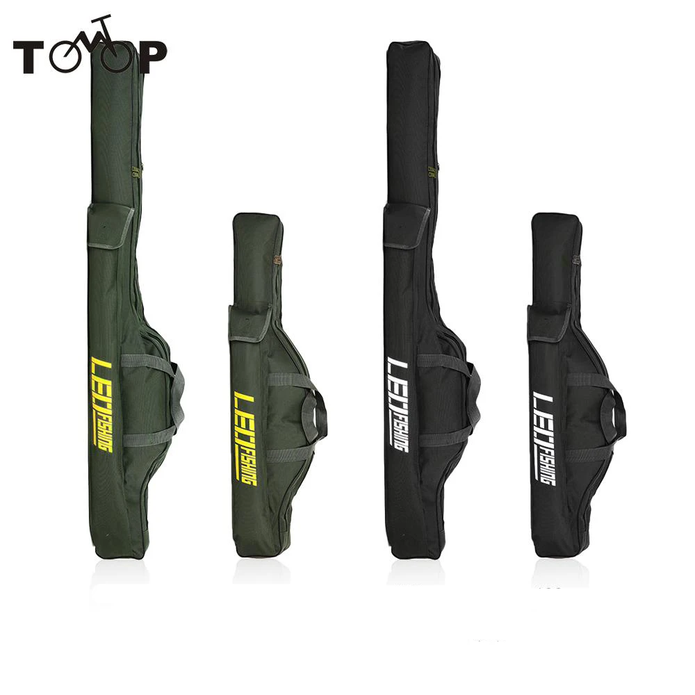 

LEO 100cm/150cm Fishing Bags Portable Folding Fishing Rod Carrier Canvas Fishing Pole Tools Storage Bag Case Fishing Gear Tackle