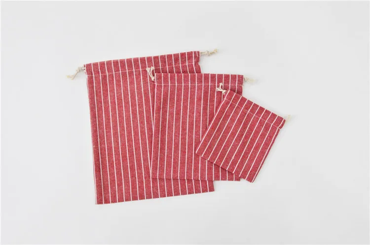 Новая популярная Ретро Женская Хлопковая полосатая сумка для покупок на шнурке модная экологический многоразовый складной продуктовый
