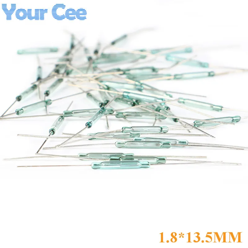 

20pcs Reed Switch Sensor 1.8x13.5mm Normally Open Contact 100% Original Electronic DIY Kit NO