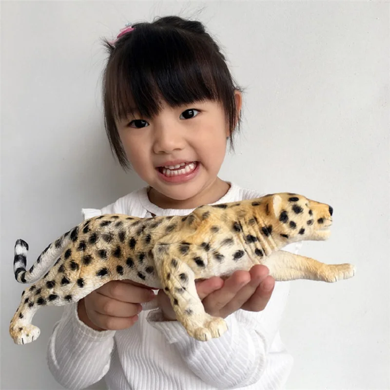 

Zoo children's toys simulation animal model large elephant lion tiger zebra leopard rhinoceros ornament childhood education Toys