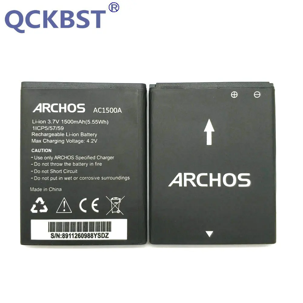 QCKBST AC1500A For ARCHOS AC1500A Cell Phone New 1500mAh Replacement