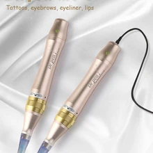 Настоящий Перманентный макияж, тату, подводка для глаз, бровей, губ, машина для боди-арта, бровей, подводка для губ, микроблейдинг, Дерма, инструменты, ручка