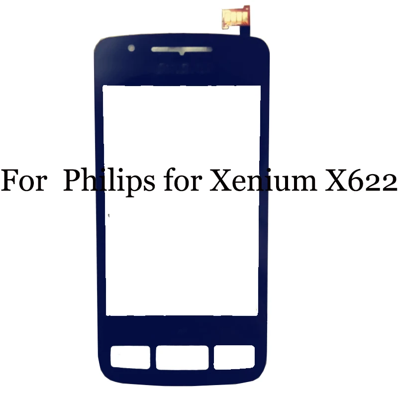 

For Philips for Xenium X622 Touch Screen Digitizer Sensor Replacement For Philips X 622 touch panel with flex cable
