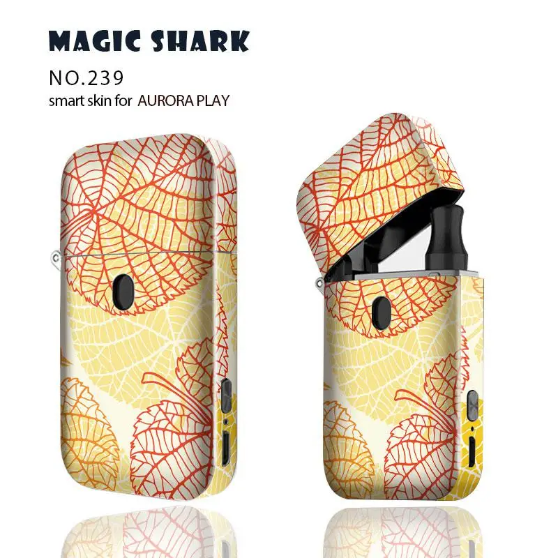 Magic Shark Fashion Leaf Flower Beautiful No Fade Waterproof Case Sticker Wrap Film for AURORA PLAY 231-240 - Цвет: 239