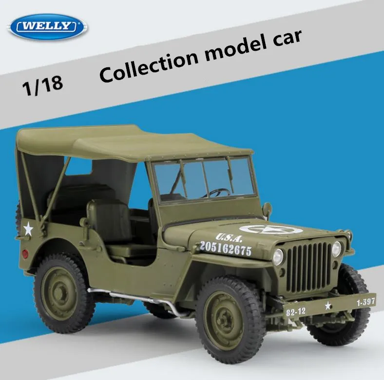 

1:18 alloy car toy,High simulation 1941 Willys soft top,Advanced collection model diecast metal model toy vehicle,free shipping