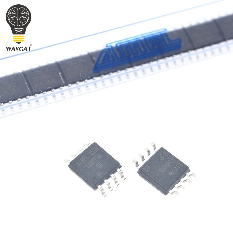 

10 PCS/LOT Original100% ATTINY13A-SU ATTINY13A SOP-8 8-bit Microcontroller with 1K Bytes In-System Programmable Flash
