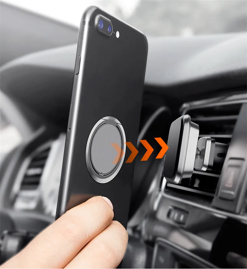 Ультратонкая подставка для смартфона iPhone X XS Max XR 6 7 8 Plus магнитное автомобильное
