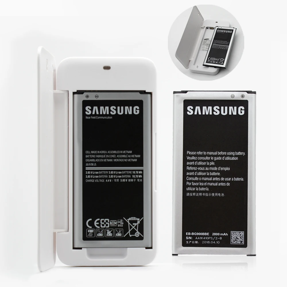 Аккумулятор EB-BG900BBE для samsung Galaxy S5 G900 G900S G900I G900F G900H 2800 мАч с NFC+ док-станция с зарядным устройством