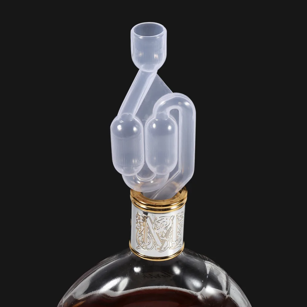 

Plastic One Way Exhaust Check Valve Water Sealed Valves For Brew Wine Twin Bubble Fermentation Wine Beer Making