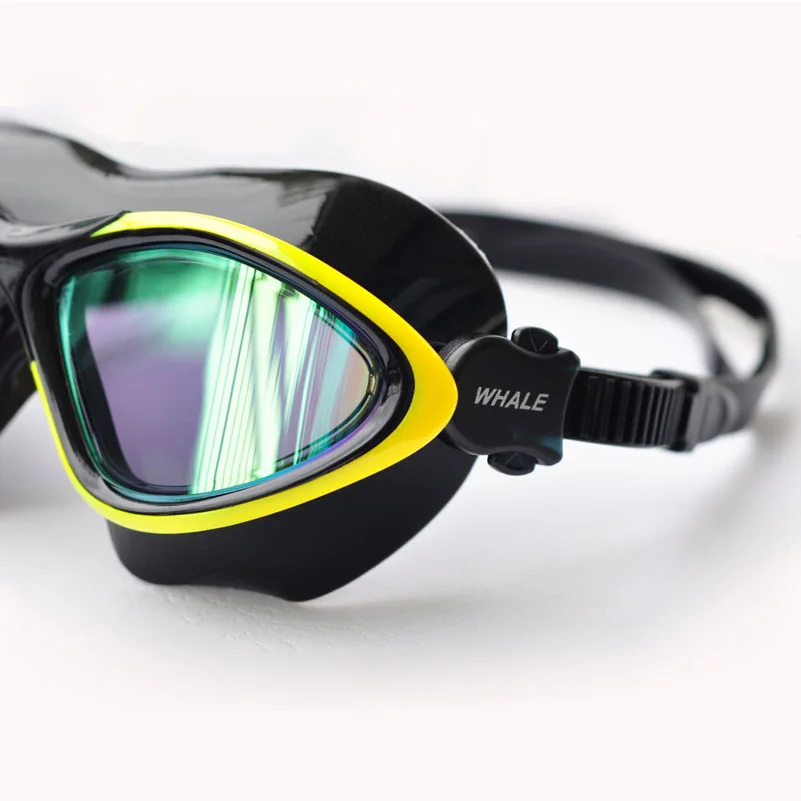 Кит профессиональное качество анти-туман УФ объектив плавательные очки зеркальное покрытие водонепроницаемые очки для мужчин и женщин очки в бассейне