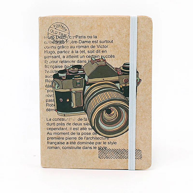 

Vintage Camera Kraft Paper Notebook Notepad Desk Planner Sketchbook A4 Stationary Agenda Planner Organizer