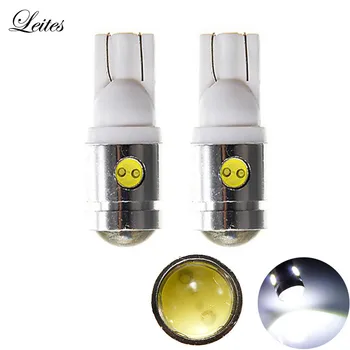 

Leites 10PCS Car Led Tuning Light Car Led Light T10 2.5w Indicator Light Read Light 360 Degrees With Lens for Car