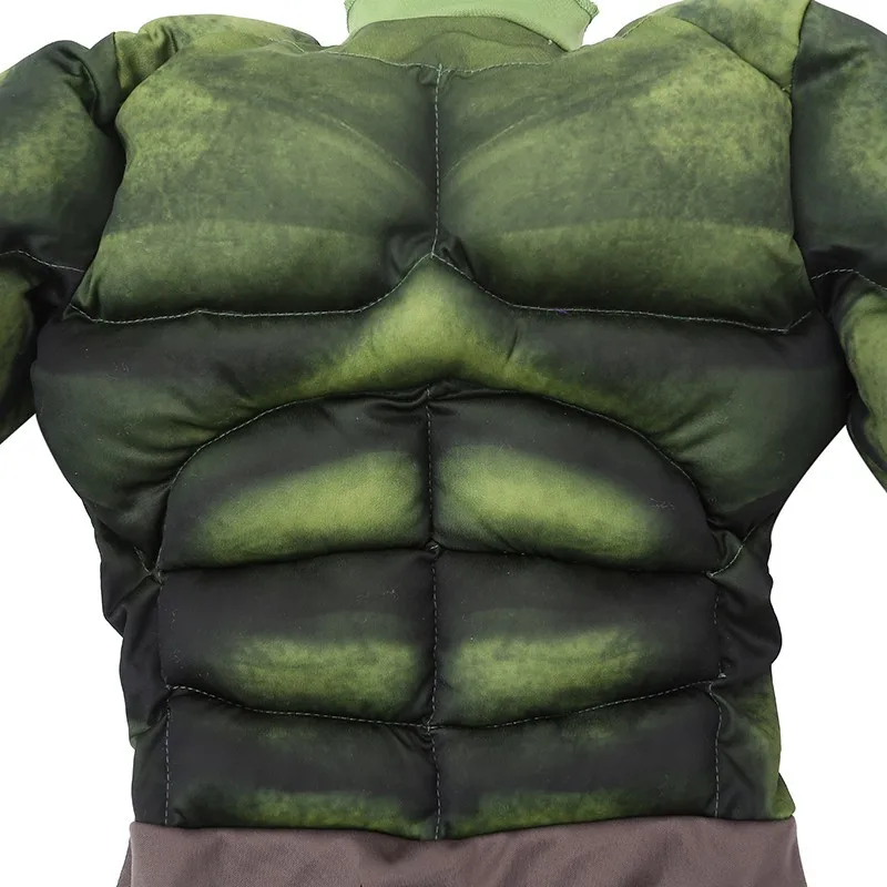 2018 The Avengers Hulk Costume for boys Cosplay Halloween Muscle Green Cosplay Carnival Fancy Dress for Kids 2018 The Avengers Hulk Costume for boys Cosplay Halloween Muscle Green Cosplay Carnival Fancy Dress for Kids