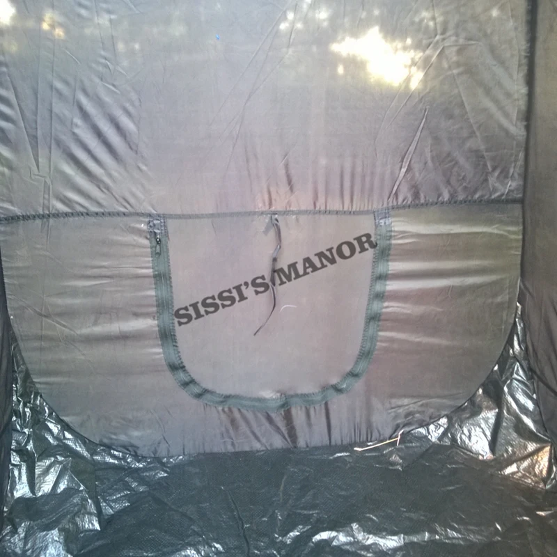 Черный цвет Спрей для загара палатка с пластиковым окном и Топ высшего ...