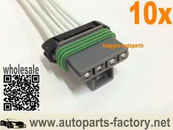 

longyue 10pcs Blower Motor Resistor Connector wiring harness 6"