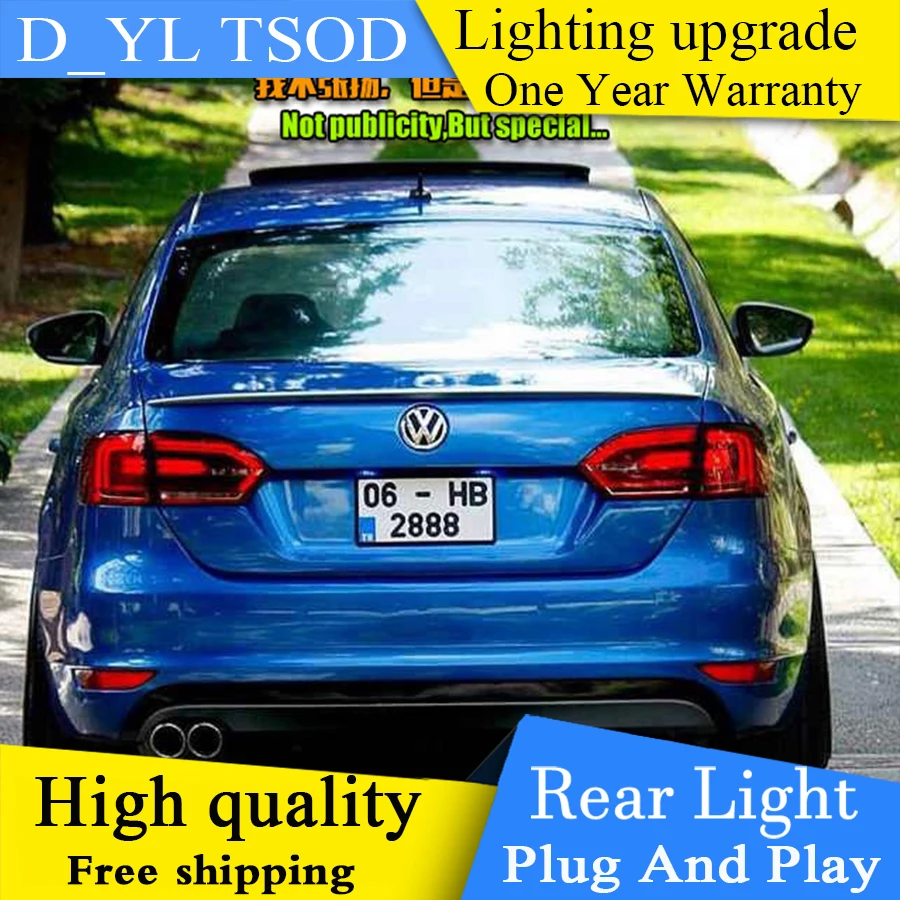 Автомобильный Стайлинг для vw jetta 2012- светодиодный задний фонарь GLI MK6 светодиодный задний фонарь для парковки NCS для vw jetta светодиодный задний фонарь для автомобиля
