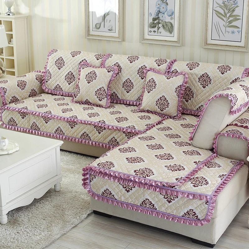 Жаккардовая ткань кружева диван наволочка одеяло на диван Чехол для дивана