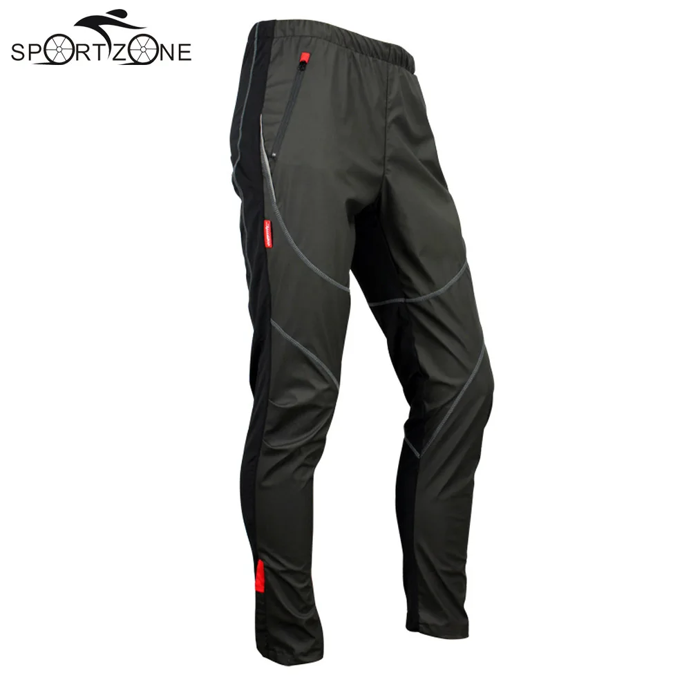 Santic M 3XL Men Black Bicycle Pants Outdoor Windproof Fleece Thermal
