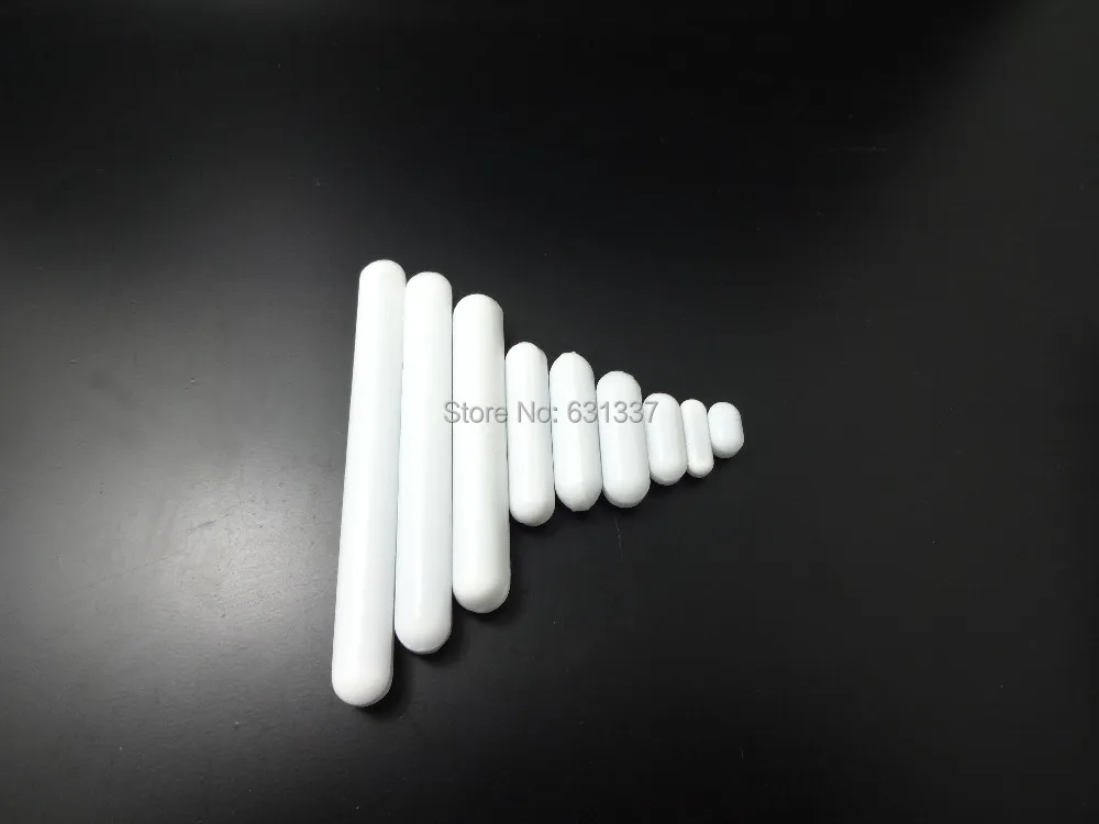 PTFE магнитная мешалка миксер бар C Стиль C40 Dia8mm x Длина 40 мм 5 шт./упак