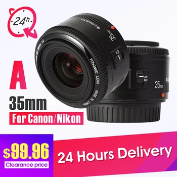 

YONGNUO YN35mm F2 lens Wide angle Fixed DSLR camera Lens for nikon canon + 9 Gift Kits