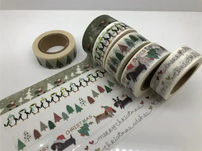 diamant Mew Mew positie Jiataihe Christmas Washi Tape Merry Christmas Tree Washi Tape Japanese Rice  Paper Printing Masking Tape Free Shipping - Washi Tape - AliExpress